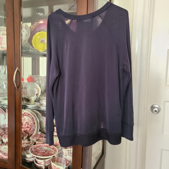 Athleta Front Cross Over Draped Sweater Size Medi - Picture 6 of 11